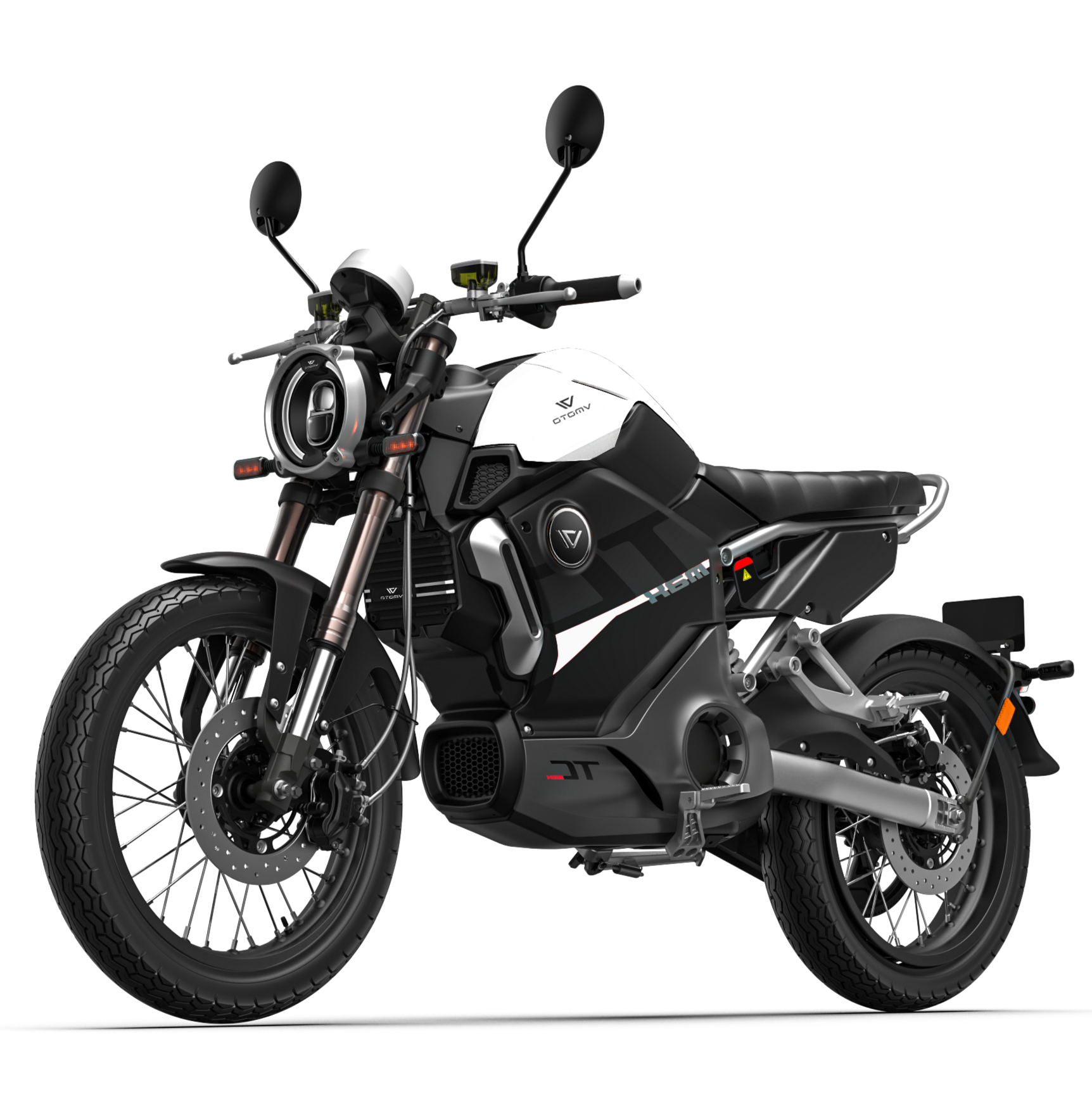 Scooter électrique Super Soco TC max 125cc blanche vue latéral