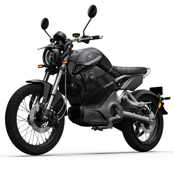 Scooter électrique Super Soco TC max noir 50 cc vue latéral