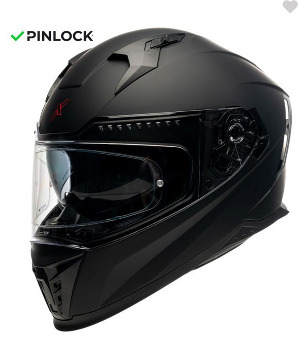 Casque intégral Dexter Eros noir au design sportif, homologué ECE 22.06, conçu pour une protection optimale sur route et en ville.