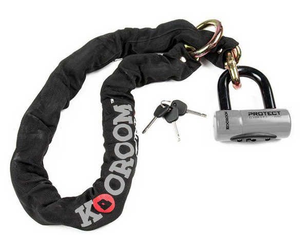 Chaîne et bloque-disque Kooroom SRA pour motos et scooters
