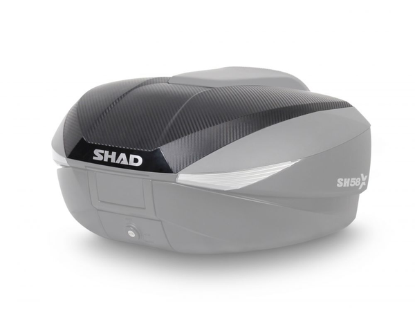 Couvercles SHAD compatibles avec le top case SH58X, conçus pour personnaliser facilement l’apparence de votre scooter électrique tout en conservant robustesse et étanchéité. Disponibles chez Lyliz Lille.
