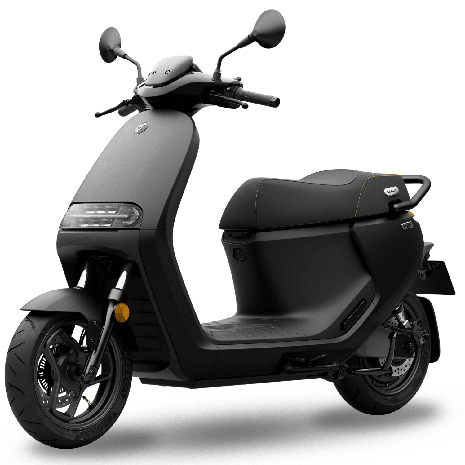 Scooter électrique Segway E250S noir 50 cm³ vue avant gauche, modèle urbain silencieux et design moderne, adapté à la mobilité durable à Lille