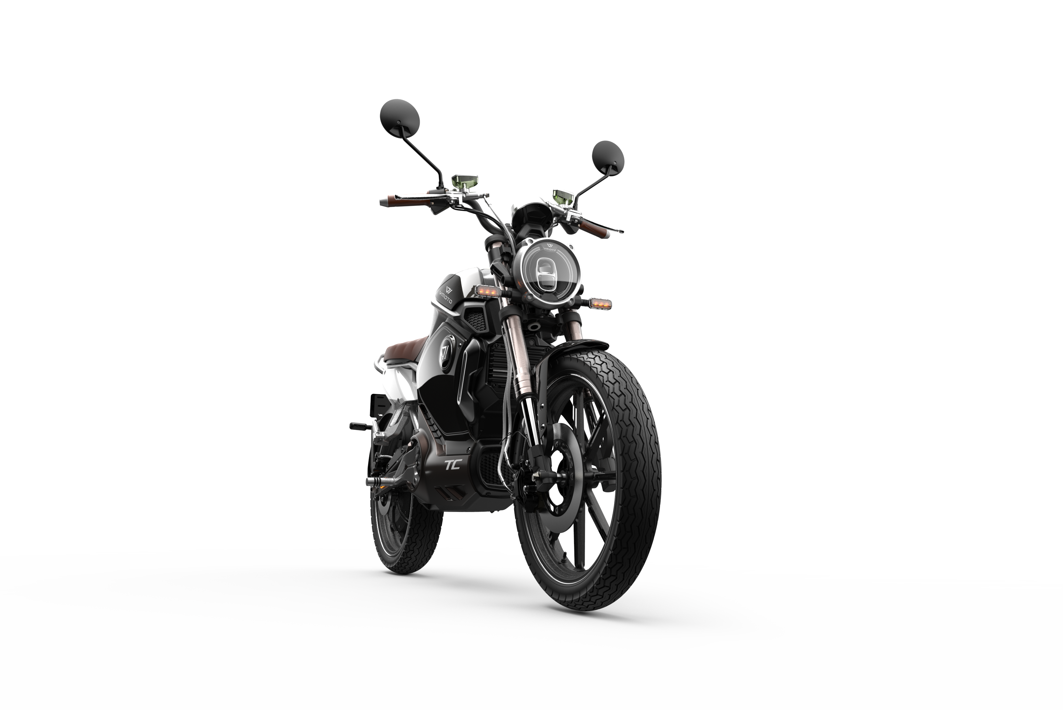 Scooter électrique Super Soco TC noir, vue latérale, design sportif