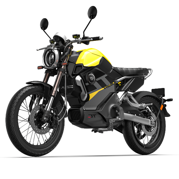 Scooter électrique Super Soco TC max noir 50 cc vue latéral