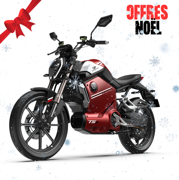 scooter électrique TSX de la marque Vmoto rouge en promotion noel à lille